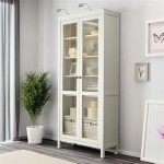Adding Visual Appeal To Your Home With A White Storage Cabinet With Glass Doors