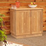 Enjoy The Beauty And Functionality Of An Outdoor Teak Storage Cabinet