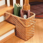 Organize Your Home With Stair Baskets Storage